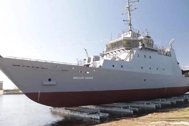 В Нижегородской области спущен на воду учебный вертолётоносец «Николай Камов» проекта 14400