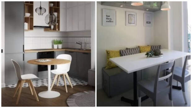 6 идей, как при помощи умного стола сэкономить много пространства в маленькой кухне