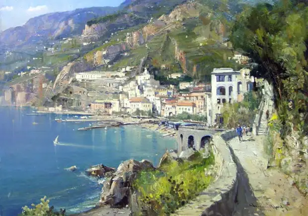 Пейзажи у синего моря VINCENZO APRILE
