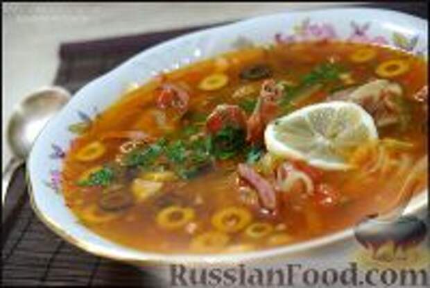 Фото к рецепту: Бальзам для желудка. Солянка сборная мясная