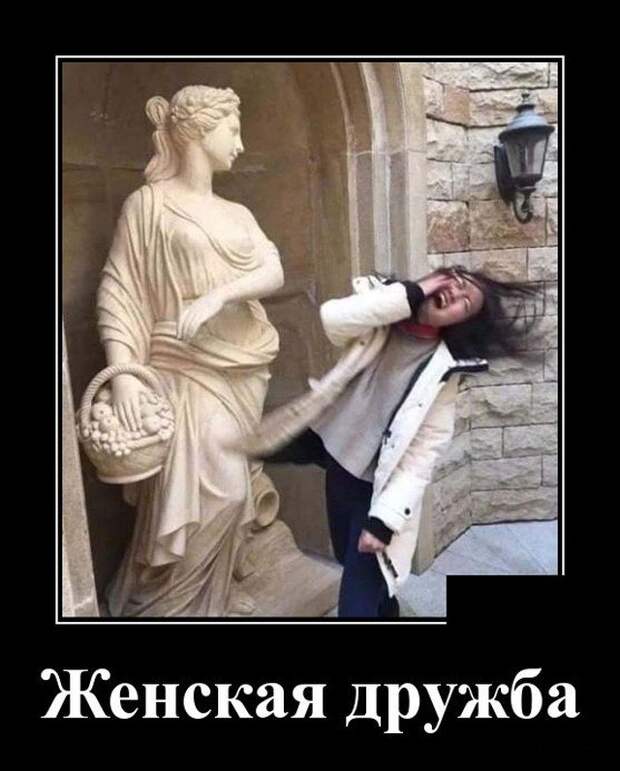 Демотиватор про женскую дружбу