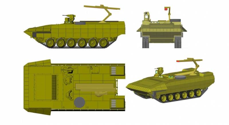 Т-17. Многофункциональный ракетный танк на базе платформы «Армата» (1)