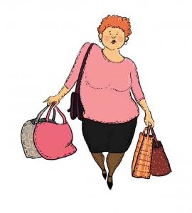 Баба с сумками