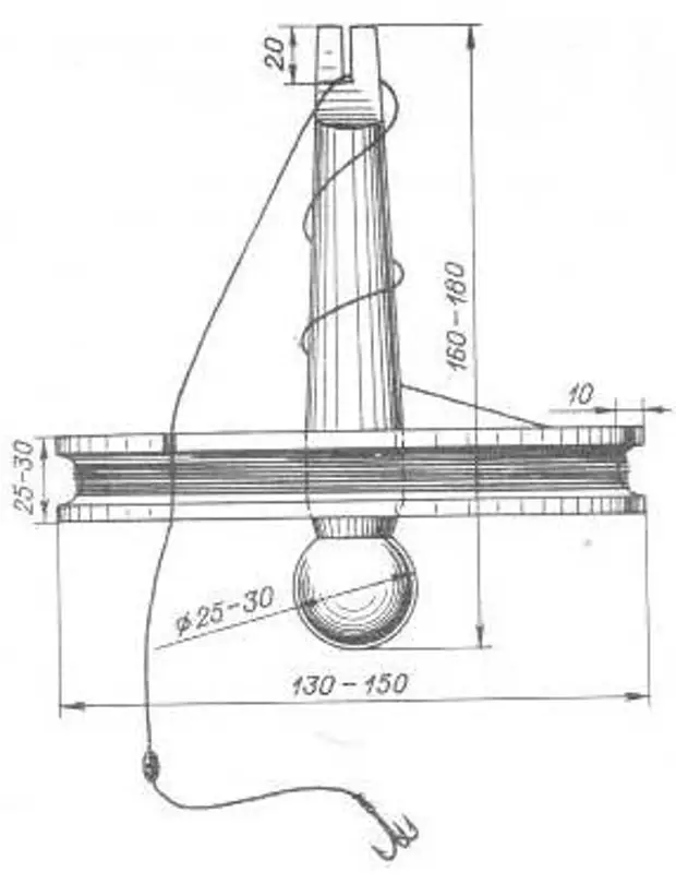 Оснастка кружков для ловли щуки схема