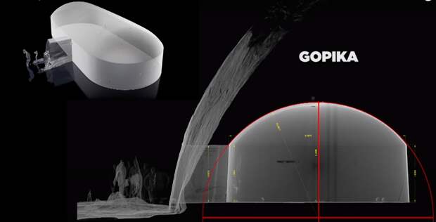 В пещерах Барабар обнаружены неожиданные детали: наклон стен составляет 3 градуса и поразительная фигурная симметрия