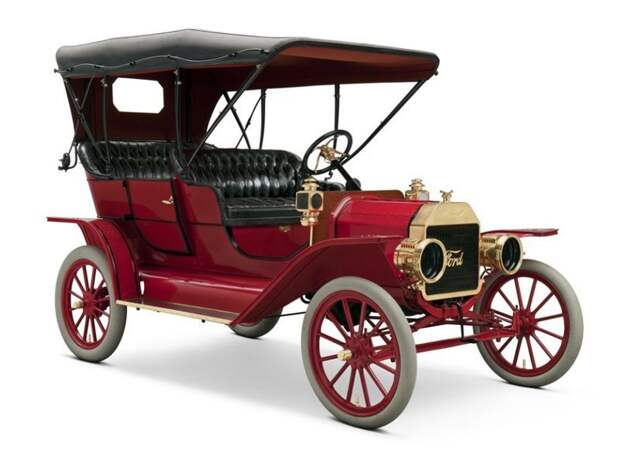 Ранний Ford Model T в кузове туринг ford, Генри Форд, авто, автоистория, автомобили, компания ford, ретро авто