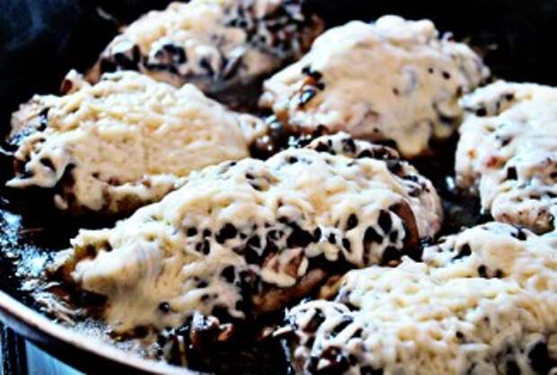 Курочка с грибами и сыром - приготовление