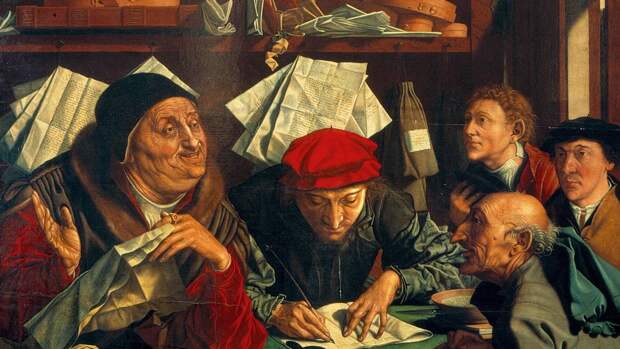 Маринус ван Реймерсвале. Сборщики налогов (фрагмент). 1542