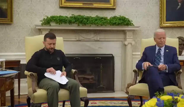 Байден встретился с Зеленским, а СМИ США заявили об «угасании звёздной силы» главы киевского режима на Капитолийском холме