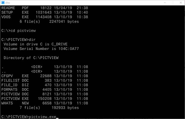 Vdos Window