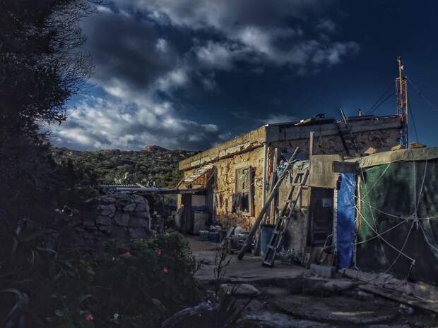 Morandi's home on the island of Budelli, where he has been the sole inhabitant for 30 years. 
