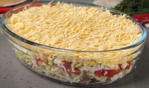 Сочный салат «Вкусняшка». Простой рецепт: всегда готовлю его для праздничного стола