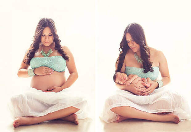 29 красивых фото до и после родов