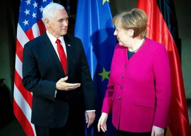 Два русофоба на ринге. Почему Меркель сцепилась с вице-президентом США Майком Пенсом в Мюнхене