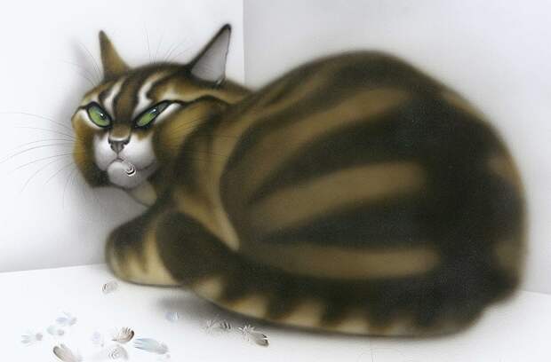 10 художников, чьи сердца похищены котиками
