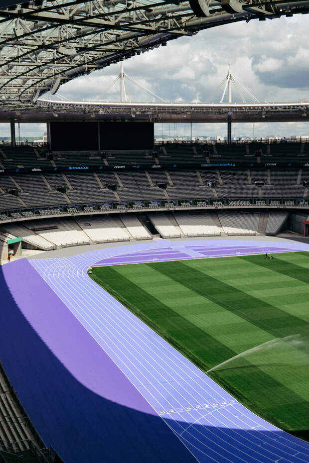 Легкоатлетическая трасса на Олимпийских играх-2024 впервые в истории будет фиолетового цвета