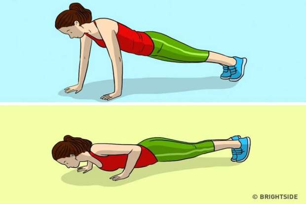 Чем заменить отжимания. Какие упражнения делать во время месячных. Какие тренировки можно делать во время месячных. Какое упражнение могут сделать только женщины. Какие физические упражнения можно делать во время месячных.