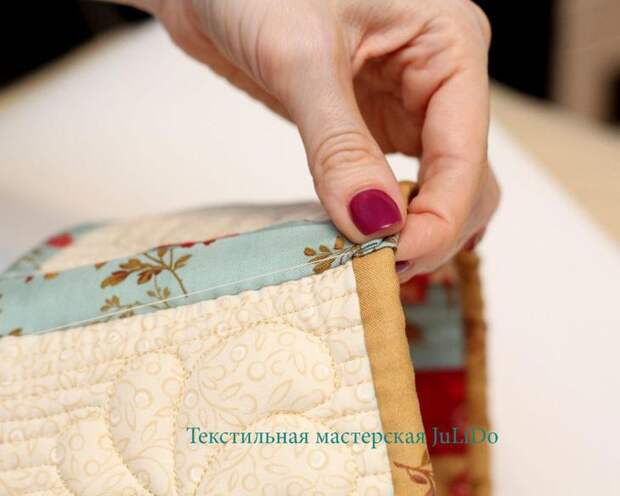 Мастер-класс: текстильная корзинка с элементами трапунто