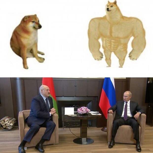 Интернет-тролли обратили внимание на то, в каких позах сидели Путин и Лукашенко во время встречи. И тут понеслось...