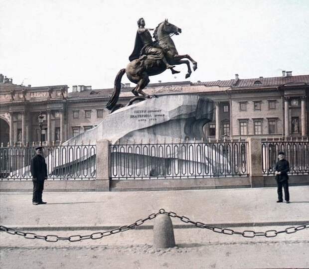 Памятник Петру Великому. Санкт-Петербург, 1896 г. история, прошлое, фото