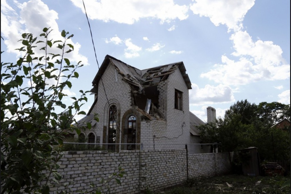 разрушения в Славянске