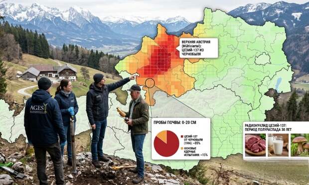 Цезий-137 из Чернобыля нашли в продуктах в Австрии спустя 40 лет