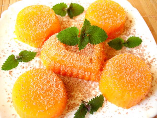 Фото к рецепту: Десерт из тыквы с апельсиновым ароматом