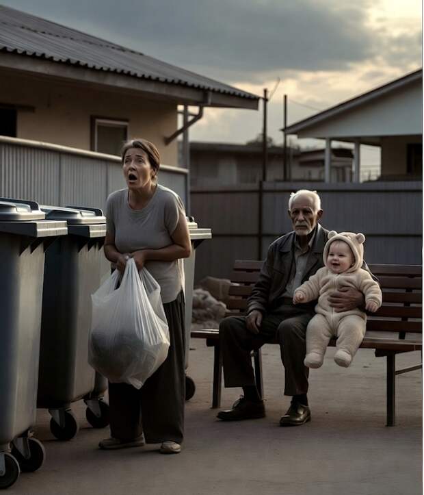 У подъезда я увидела соседа с чужим ребёнком на руках и в куртке моего мужа