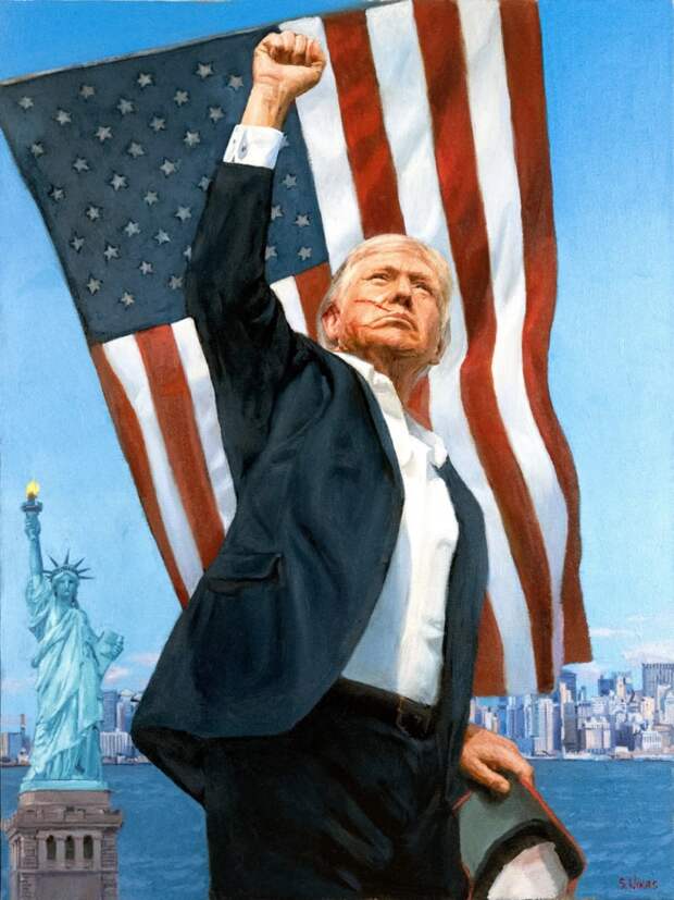 Портрет президента Трампа. Художник Никас Сафронов Портрет президента Трампа. Художник Никас Сафронов