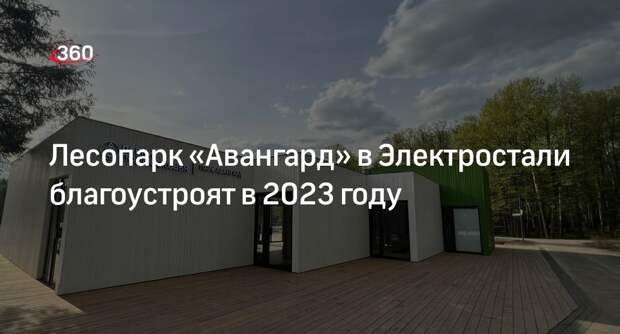 Лесопарк «Авангард» в Электростали благоустроят в 2023 году