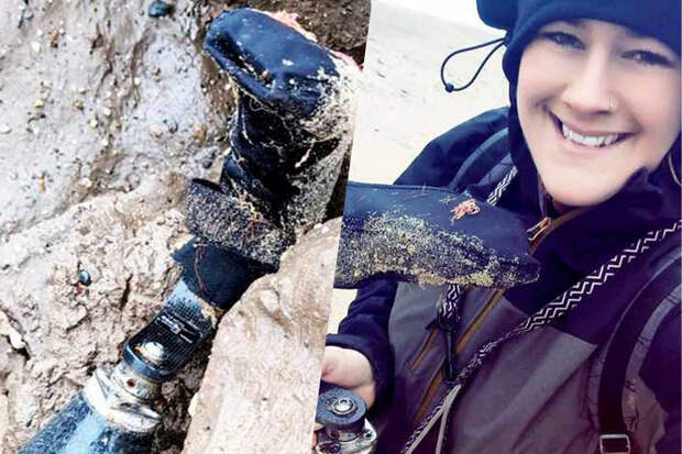 Британка нашла свой протез ноги, унесенный в море 10 месяцев назад