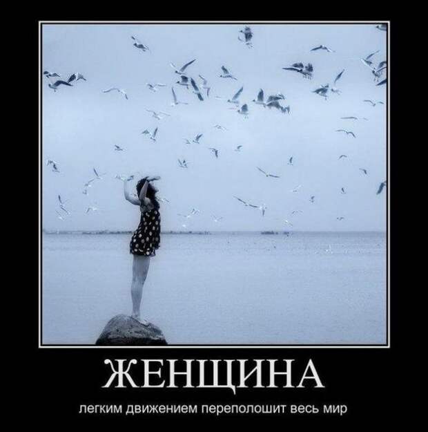 Демотиваторы про женщин (40 фото)
