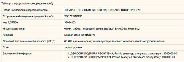Скриншот с сайта edr.dominus.kiev.ua