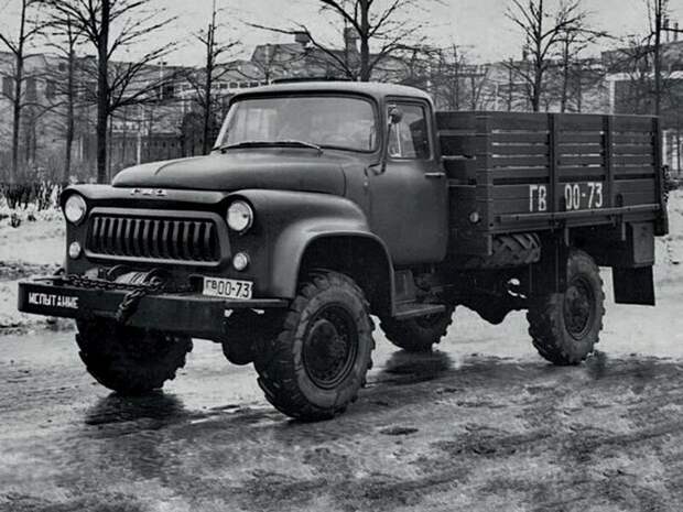 Переходный вариант. Опытный грузовой автомобиль ГАЗ-66А  история, люди, фото