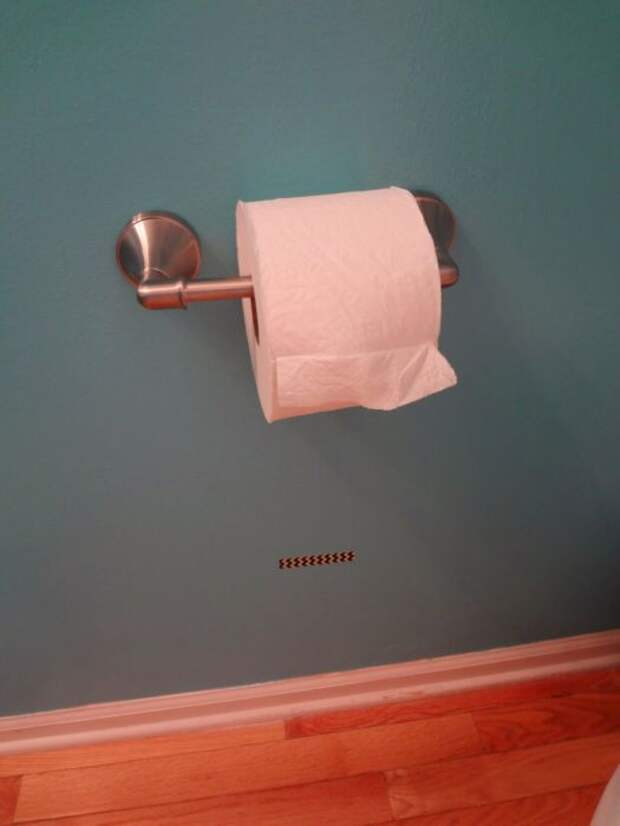 Эффективное решение проблемы быстрого расхода туалетной бумаги. /Фото: i.pinimg.com