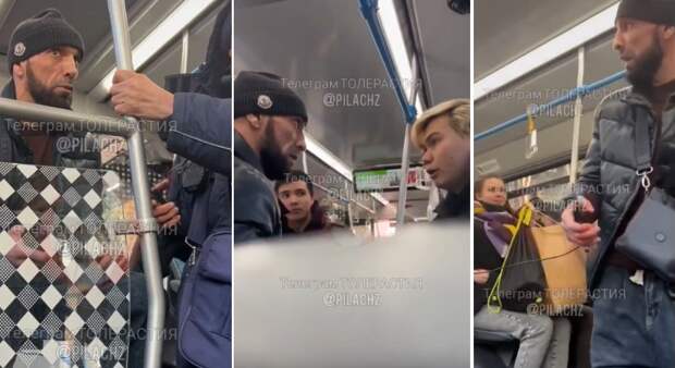 "Ты чего, больная? Иди отсюда!" Видео: бородач-заяц угрожает контролеру и всем пассажирам. Что его усмирило?