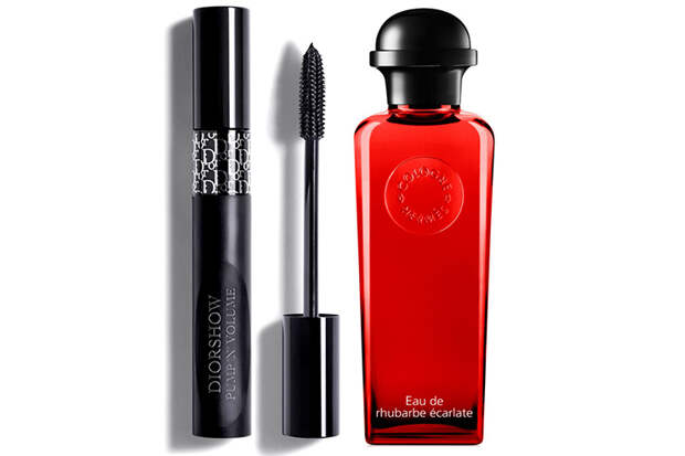 АРОМАТ EAU DE RHUBARBE ÉCARLATE, HERMÈS; ТУШЬ DIORSHOW PUMP’N’VOLUME HD, DIOR