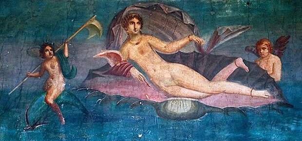 Фреска «Афродита Анадиомена» из Помпеи.