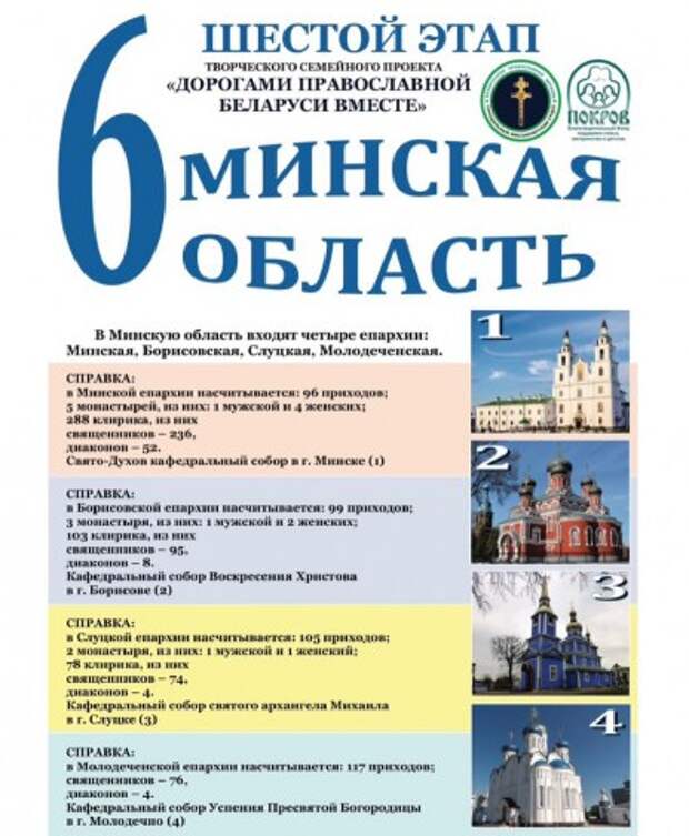 Объявляем о старте VI, заключительного, этапа семейного творческого проекта Дорогами православной Беларуси вместе.