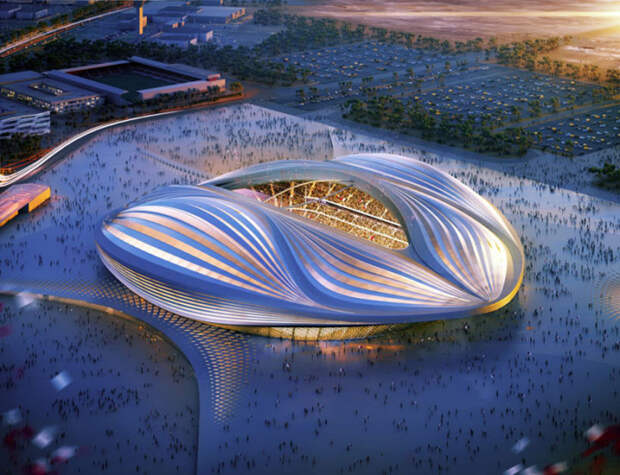 2022 World Cup Stadium in Qatar. Zaha Hadid Architects.