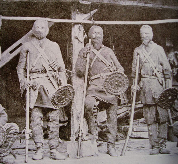 Туркменские солдаты. Фотография 1881 года