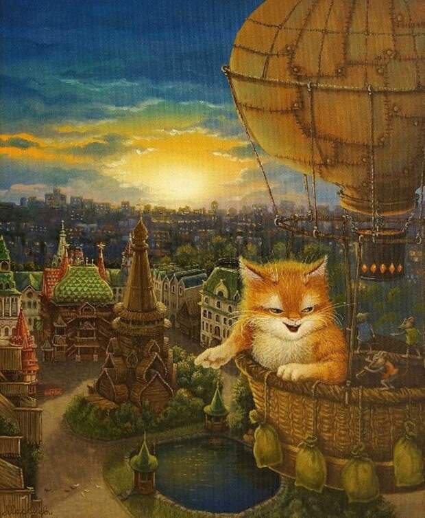 Кошачьи сказки художника Александра Маскаева, фото № 16