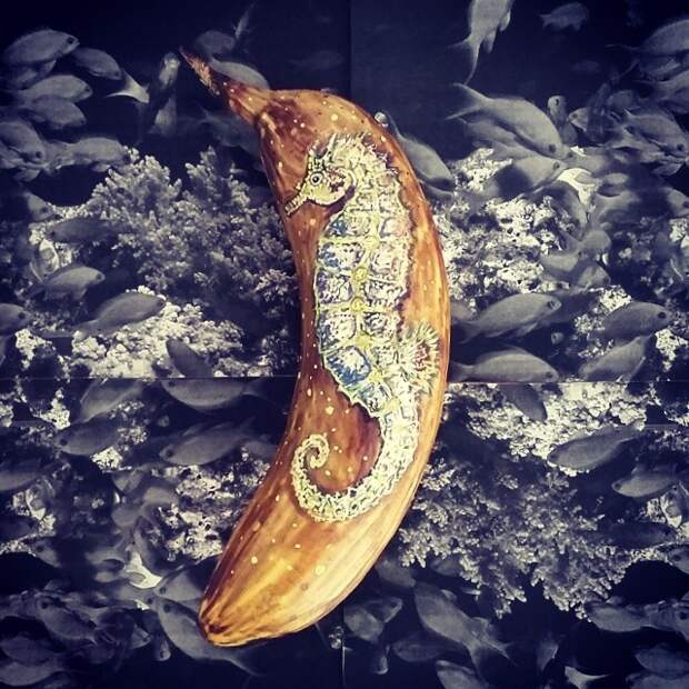 Банановое искусство  банан, искусство, роспись