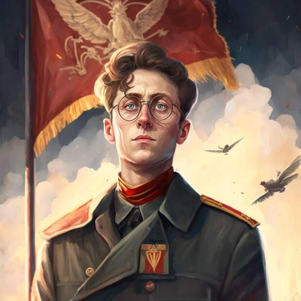 Авада Кедавра, товарищ: Нейросеть изобразила героев «Гарри Поттера» в советском антураже