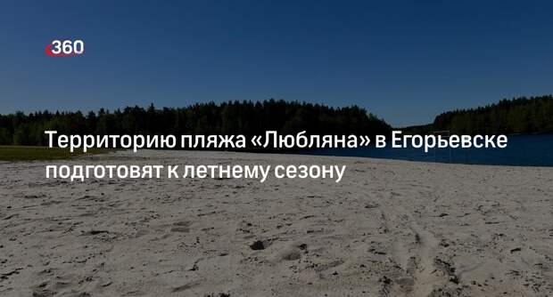 Территорию пляжа «Любляна» в Егорьевске подготовят к летнему сезону
