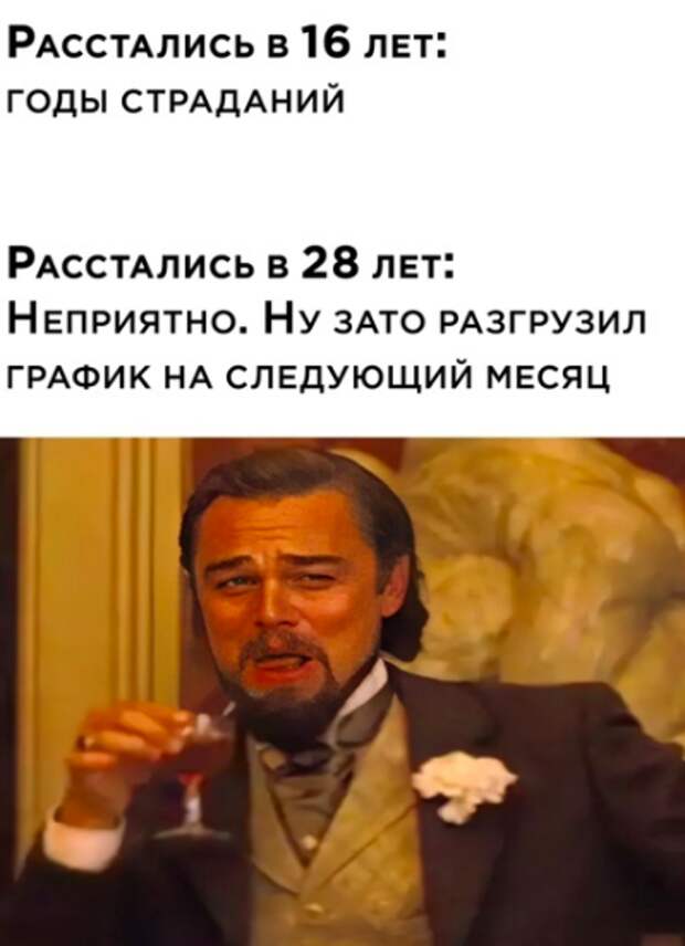 Расставания в 16 и 28 лет Расставания в 16 и 28 лет