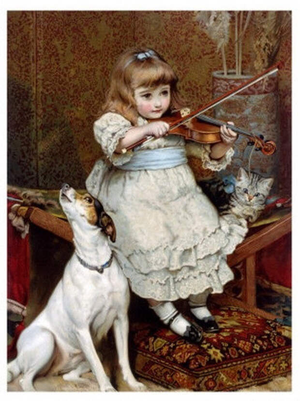 «Порванная струна» /Charles Burton Barber