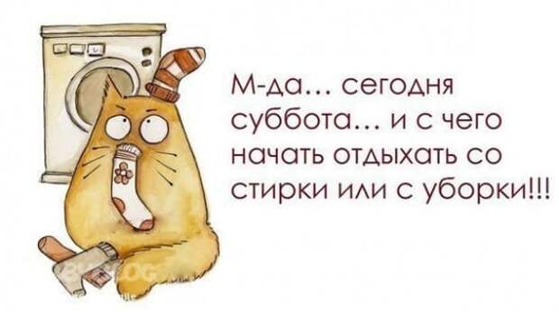 Коллекция весёлых картинок про субботу