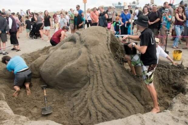 Песочные скульптуры на 3rd New Zealand Sandcastle Competition 2014 (17 фото)