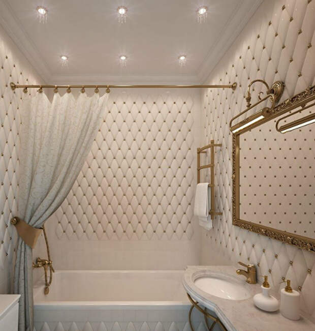 Ванная комната в классическом стиле.